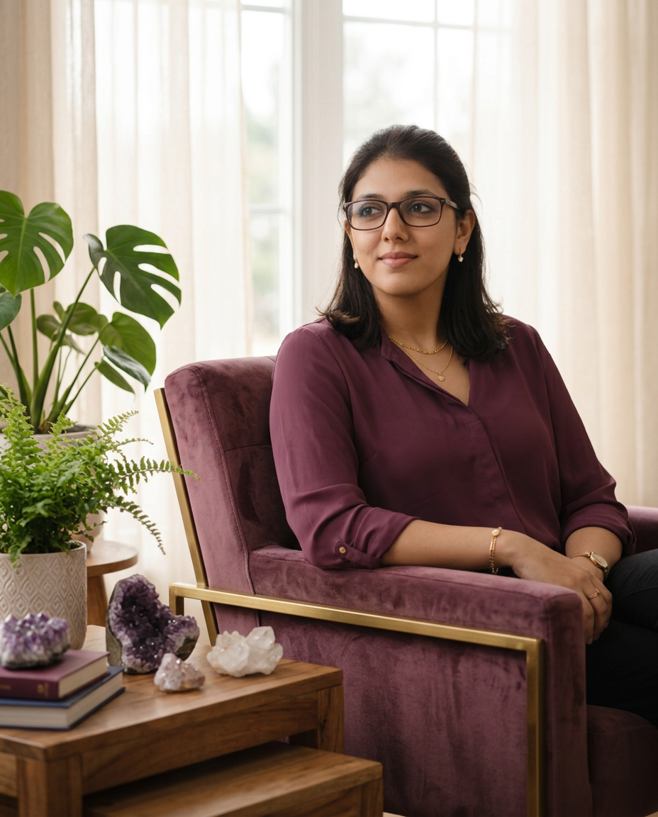 Portrait of Adi, holistic healer and occult practitioner